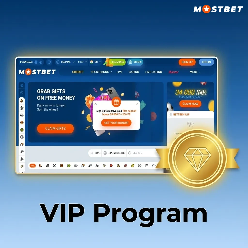 Illustration of Mostbet VIP ladder from beginner to high tiers, showing increasing cashback, bonuses and personal support for Indian players